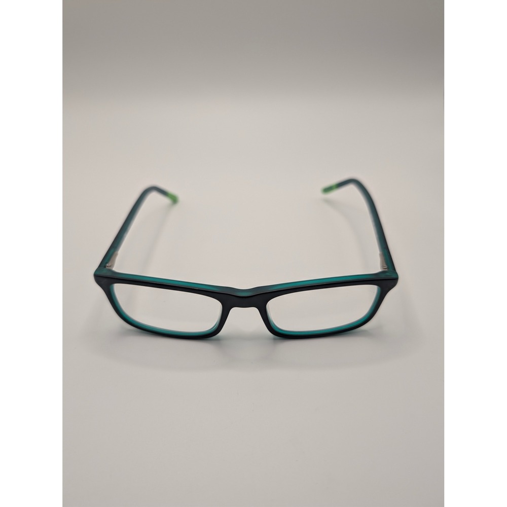 Nike 5540 013 Teal Black Rectangular Eyeglass Frames 47-16-130 Kids Youth